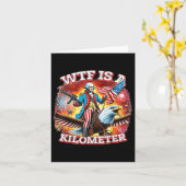 Retro Wtf ist ein Kilometer feiner Patriotikamerik Karte (Gelbe Blume)