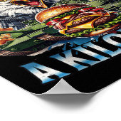 Retro Wtf ist ein Kilometer feiner Patriotikamerik Poster (Ecke)