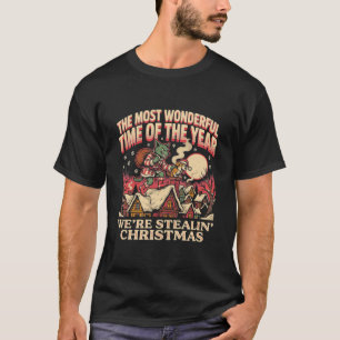 Retro-Wunderbarste-Zeit-Shirt - Lustiger grüner Di T-Shirt
