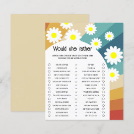 Retro - Würde sie eher Baby Duschspiel