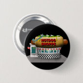Retro WürstchenShoppe Button (Vorne & Hinten)