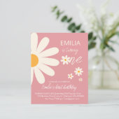 Retro Wüste Disi 1. Geburtstag Einladung (Stehend Vorderseite)