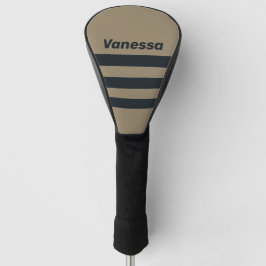 Retro-Wüsten-Dreier-Streifen mit Namen Golf Headcover