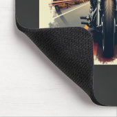Retro-Wüsten-Highway-Motorrad-Bruderschaft-Biker  Mousepad (Ecke)