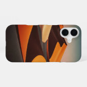 Retro-Wüstengeometrie iPhone 16 Hülle (Rückseite (Horizontal))