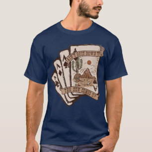 Retro-Wüstenkarten gehen nicht unter den Western T-Shirt