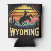 Retro Wyoming Cowboy Dosenkühler (Vorderseite)