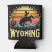 Retro Wyoming Cowboy Dosenkühler (Rückseite)