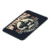Retro Wyoming Magnet (Linke Seite)