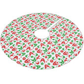 Retro Xmas Boomerangs Polyester Weihnachtsbaumdecke (Schrägansicht)