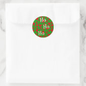 Retro Xmas Boomerangs Runder Aufkleber (Tasche)