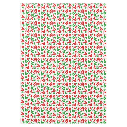 Retro Xmas Boomerangs Tischdecke (Vorderseite)