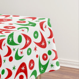 Retro Xmas Boomerangs Tischdecke