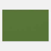 Retro Xmas Mittelalter Moderne Stars Olive Geschenkpapier Set (Vorderseite 2)