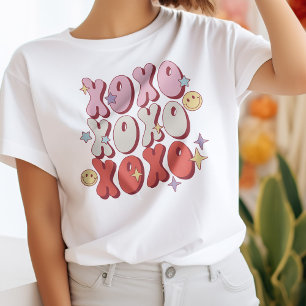 Retro XOXO Happy Valentine Day T - Shirt