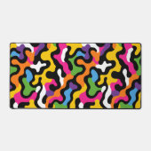 Retro y2k Ästhetisches Abstraktes Muster Schreibtischunterlage (Vorderseite)