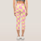 Retro Y2K Checkerboard Capri Leggings (Rückseite)