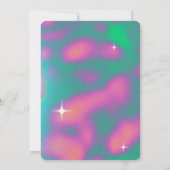 Retro y2k Graduierungsparty Einladung (Rückseite)