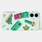 Retro Y2K Memphis Tech Pop Case-Mate iPhone Hülle (Rückseite (Horizontal))