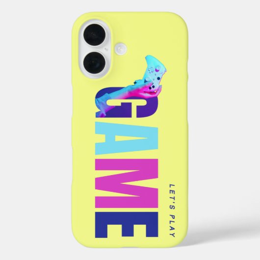 Retro Y2K Tech Synthwave Cyberpunk Gamer Yellow Case-Mate iPhone Hülle (Rückseite)