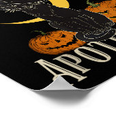 Retro Y Halloween Costume Black Cat M Athecary  Poster (Ecke)