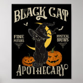 Retro Y Halloween Costume Black Cat M Athecary Poster (Vorne)