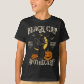 Retro Y Halloween Costume Black Cat M Athecary T-Shirt (Vorderseite)