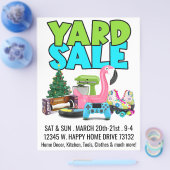 Retro Yard Sale Flyer (Einzeln)