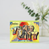 Retro Ybor City Postkarte (Stehend Vorderseite)