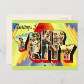 Retro Ybor City Postkarte (Vorne/Hinten)