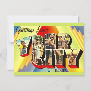 Retro-Ybor-City-Postkarte Postkarte