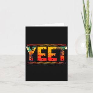 Retro Yeet Lustiger Spruch Zitat Slang Männer Frau Karte