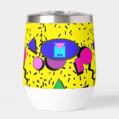 Retro Yellow 80er Memphis Abstrakt (Vorderseite)