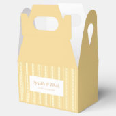 Retro Yellow And Orange Heart Stripes Bakery Geschenkschachtel (Geöffnet)