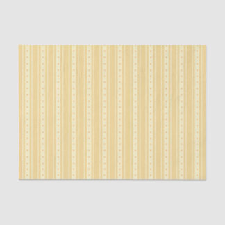 Retro Yellow And Orange Heart Stripes Bakery Seidenpapier