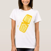 Retro Yellow Dreh Phone T - Shirt (Vorderseite)
