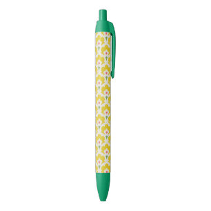 Retro Yellow Flower Garden Pattern Kugelschreiber