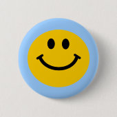 Retro Yellow Happy Face Button (Vorderseite)