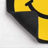 Retro Yellow Happy Face Mousepad (Ecke)