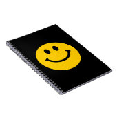 Retro Yellow Happy Face Notizblock (Rechte Seite)