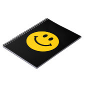 Retro Yellow Happy Face Notizblock (Linke Seite)