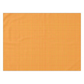 Retro Yellow Orange Gingham Picnic Table Decor Tischdecke (Vorderseite (Horizontal))