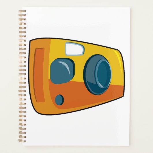 Retro Yellow Point and Shoot Film Camera Planer (Vorderseite)