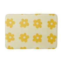 Retro Yellow Tropical Simple Blume Pattern