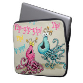 Retro Yip-Yips Laptopschutzhülle (Vorderseite Links)