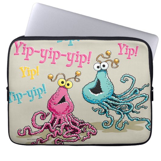 Retro Yip-Yips Laptopschutzhülle (Vorderseite)