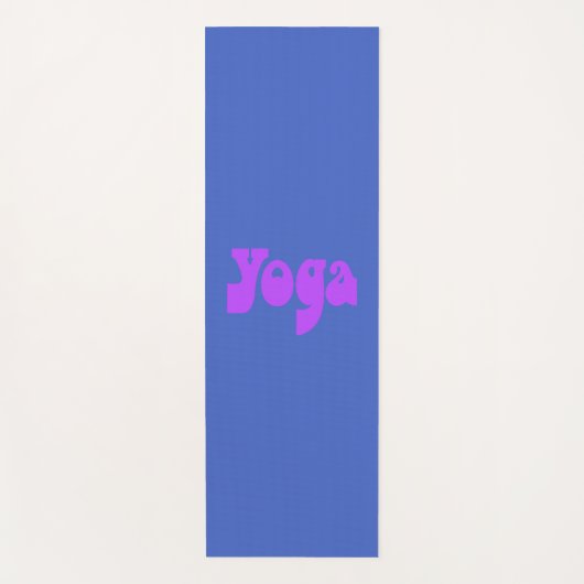 Retro Yoga-Shirt Yogamatte (Vorderseite)