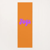 Retro Yoga-Shirt Yogamatte (Rückseite)