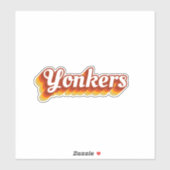 Retro Yonkers New York Aufkleber (Blatt)