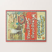 Retro Yorkshire Railroad Reiseführer über Kunst Puzzle (Horizontal)